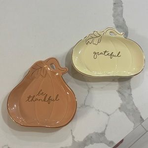 Pumpkin decorative plates / trays